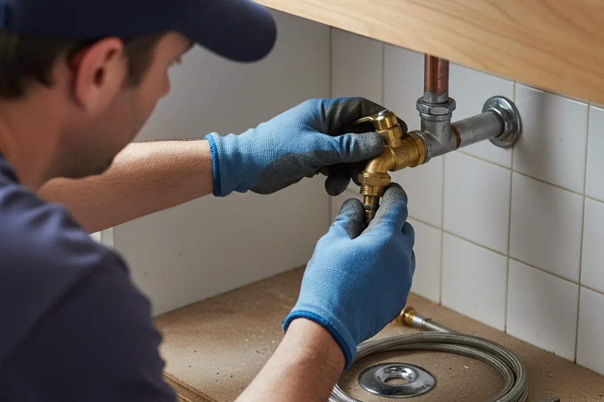 Shutoff valve and fitting work during Emergency Plumbing in Saint Cloud